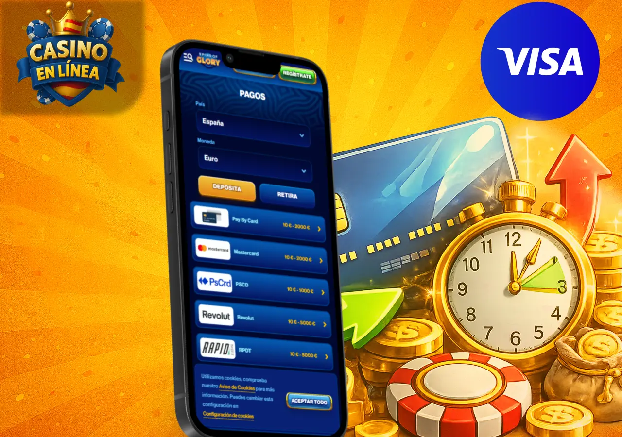 Depósitos y retiros con en casinos online con tiempos y opciones en móvil